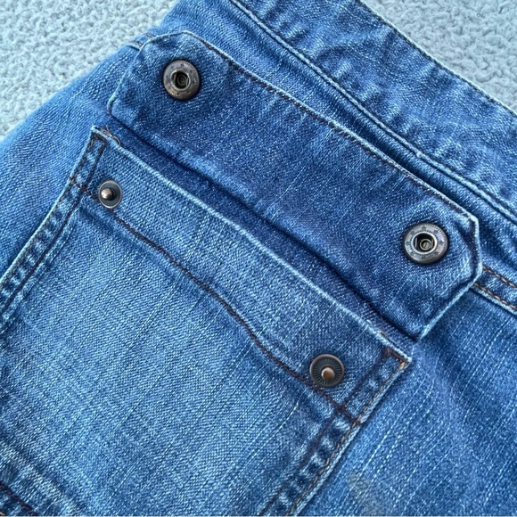 Eddie Bauer Capri Jeans Womens 14 Med Wash Blue Vintage 2009 Comfort plus size - Picture 6 of 16